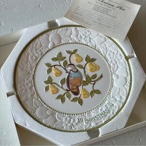 Vintage Vernon Metlox Potteries A Partridge In A Pear Tree 1971 Limited Edition